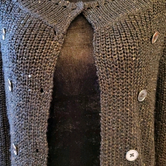 NWOT Jennifer Lopez Sequenced Snap Caridgan - Picture 5 of 15